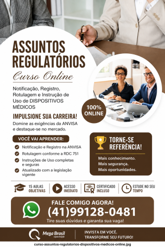 ASSUNTOS REGULATORIOS PRODUTOS PARA SAÚDE RDC 751-2