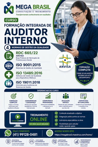 AUDITOR 4 RCD 665, ISO 9001, ISO 13485 e 19011