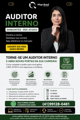AUDITOR INTERNO RDC 47 - SANEANTES