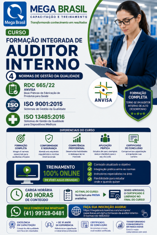 AUDITOR RDC 665, ISO 9001 E ISO 13485