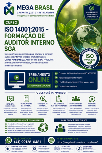 ISO 14001 2015 - FORMAÇÃO DE AUDITOR INTERNO-600