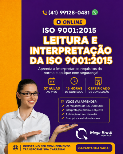 LEITURA E INTERPRETAÇÃO DA ISO 9001 2015